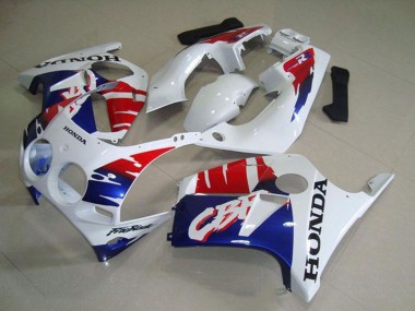 1988-1989 Honda CBR250RR MC19 Motorcycle Fairings - White Red Blue Canada