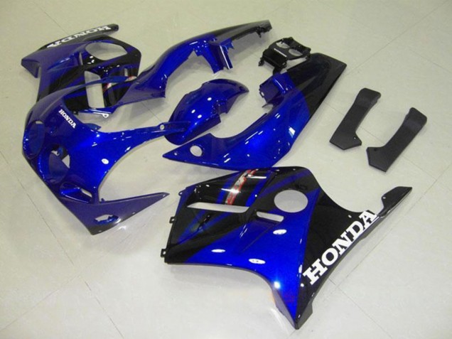 1990-1998 Honda CBR250RR MC22 Motorcycle Fairings - Blue Glossy Black White Decal Canada