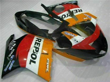 1996-2007 Honda CBR1100XX Blackbird Motorcycle Fairing - Orange White Red Glossy Black Repsol Canada