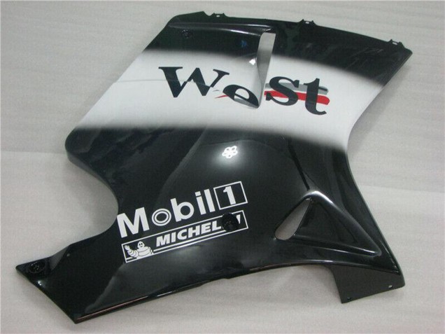 1996-2007 Honda CBR1100XX Blackbird Motorcycle Fairings - Glossy Black White West Canada