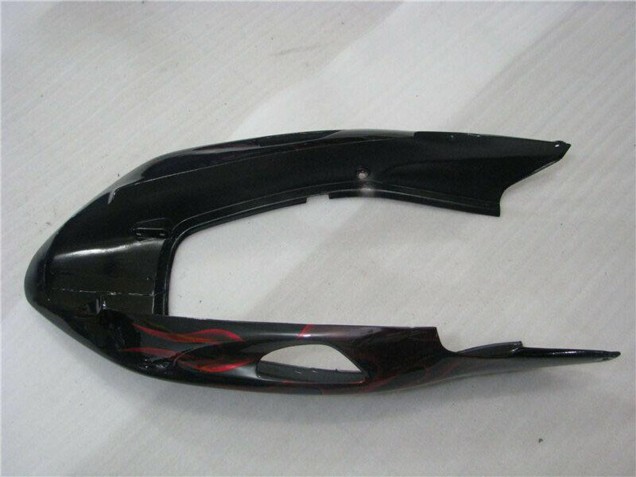 1996-2007 Honda CBR1100XX Blackbird Abs Motorcycle Fairings - Glossy Black Red Flame Canada