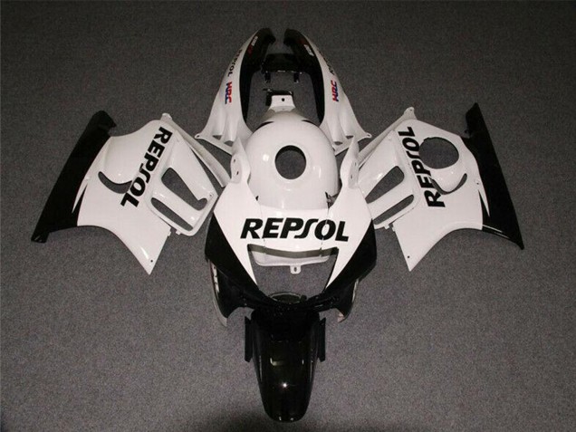 1997-1998 Honda CBR600 F3 Motorcycle Fairings - White Glossy Black Repsol Canada