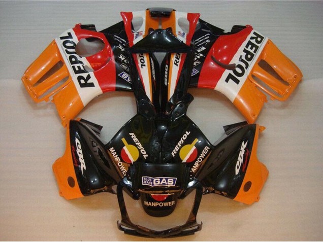 1995-1996 Honda CBR600 F3 Motorcycle Fairings - Orange White Red Glossy Black Repsol Canada