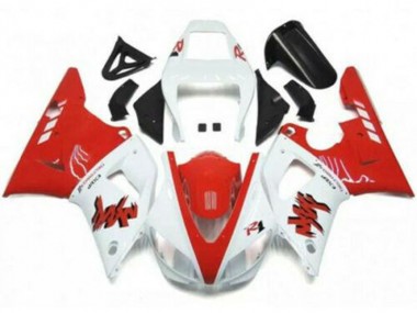 1998-1999 Yamaha YZF R1 Motorcycle Fairings - White Red Canada