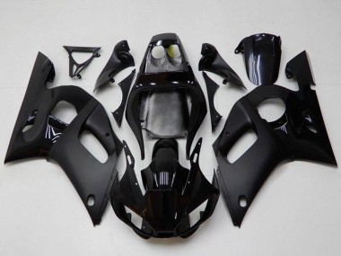 1998-2002 Yamaha YZF R6 Motorcycle Fairings - Glossy Black Matte Black Canada