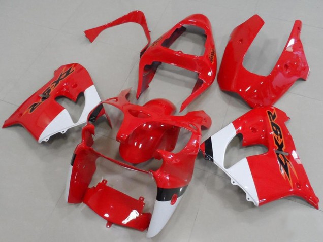 2000-2001 Kawasaki ZX9R Motorcycle Fairings - Red White Canada