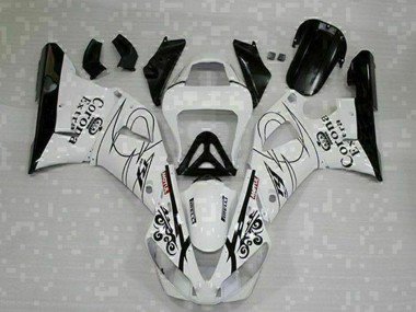 2000-2001 Yamaha YZF R1 Motorcycle Fairings - White Black Corona Extra Canada
