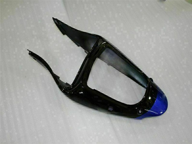 2000-2002 Kawasaki ZX6R Motorcycle Fairings - Blue Glossy Black Elf Bridgestone Canada