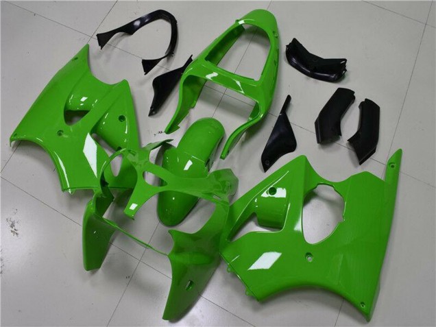 2000-2002 Kawasaki ZX6R Motorcycle Fairings - Green Black Canada