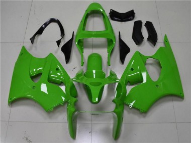 2000-2002 Kawasaki ZX6R Motorcycle Fairings - Green Black Canada