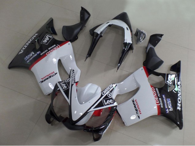 2001-2003 Honda CBR600 F4i Motorcycle Fairings - White Red Glossy Black Carrera Lee Canada