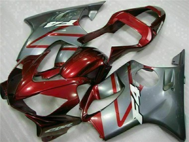 2001-2003 Honda CBR600 F4i Motorcycle Fairing Kits - Silver Red Canada