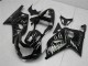 2001-2003 Suzuki GSXR 600/750 Motorcycle Fairings - Glossy Black Silver Flame Canada
