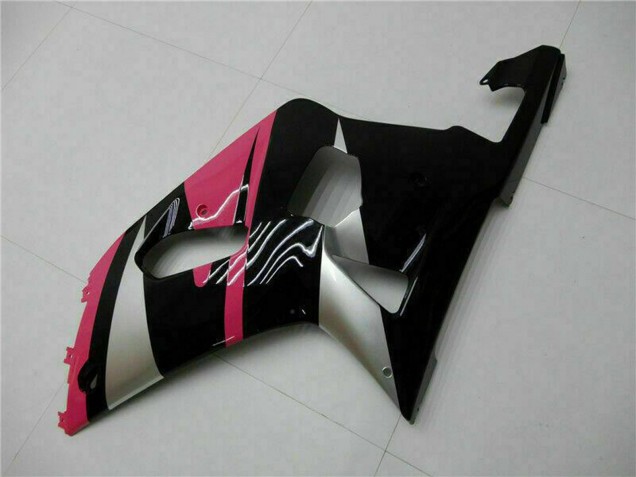 2001-2003 Suzuki GSXR 600/750 Motorcycle Fairings - Pink Silver Glossy Black Canada