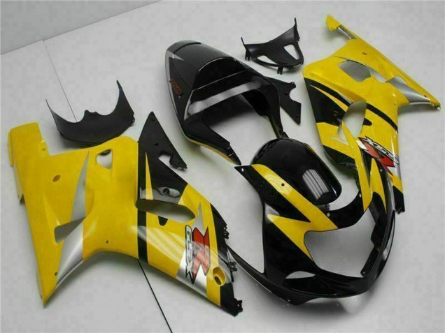 2001-2003 Suzuki GSXR 600/750 Motorcycle Fairings - Yellow Black Canada