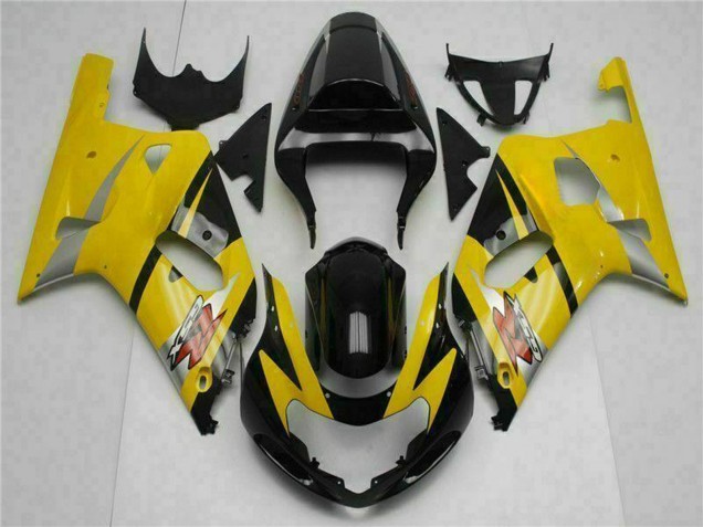 2001-2003 Suzuki GSXR 600/750 Motorcycle Fairings - Yellow Black Canada