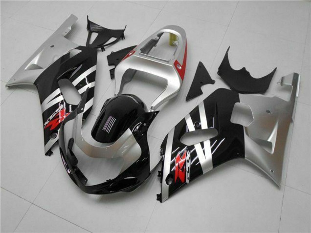 2001-2003 Suzuki GSXR 600/750 Motorcycle Fairings - Silver Glossy Black Red Canada