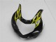 2001-2003 Suzuki GSXR 600/750 Motorcycle Fairings - Glossy Black Yellow Flame Canada