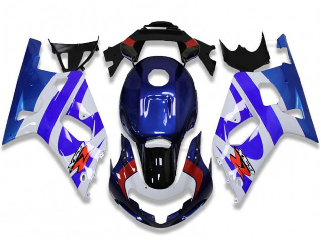 2001-2003 Suzuki GSXR 600/750 Motorcycle Fairings - White Blue Red Black Canada