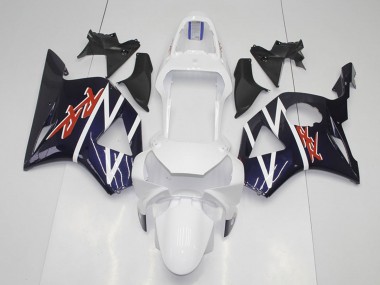 2002-2003 Honda CBR900RR 954 Motorcycle Fairings - Dark Blue White Canada