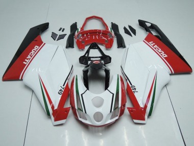 2003-2004 Ducati 749 Motorcycle Fairings - White Red Green Glossy Black Canada