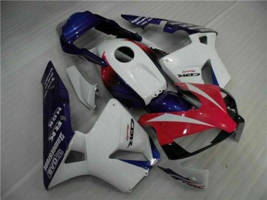2003-2004 Honda CBR600RR Motorcycle Fairing - White Red Blue Canada