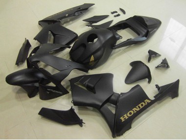 2003-2004 Honda CBR600RR Motorcycle Fairings - Matte Black Gold Decal Canada