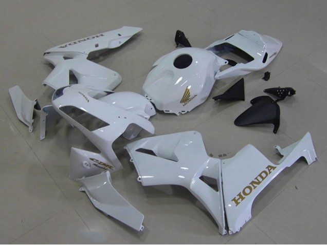 2003-2004 Honda CBR600RR Motorcycle Fairings - White Gold Decals Canada