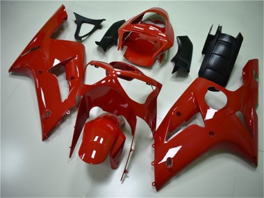 2003-2004 Kawasaki ZX6R Motorcycle Fairing Kits - Red Canada