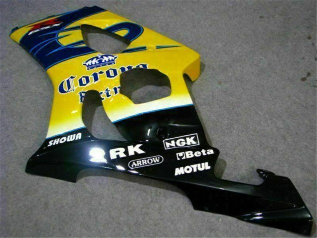 2003-2004 Suzuki GSXR 1000 Motorcycle Fairings - Yellow Blue White Red Corona Motul Canada