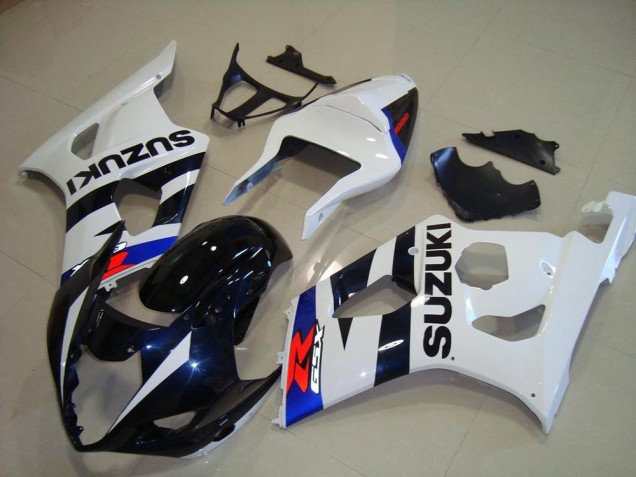 2003-2004 Suzuki GSXR 1000 Motorcycle Fairings - White Blue Dark Blue Red Canada