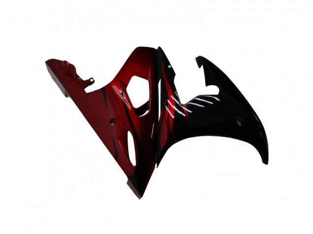 2003-2004 Yamaha YZF R6 Motorcycle Fairing Kits - Glossy Black Red Canada