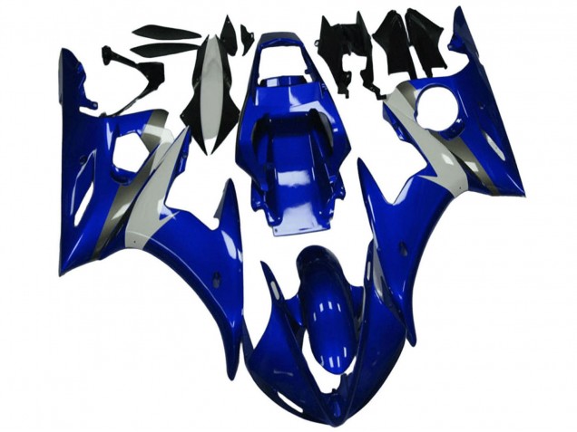 2003-2004 Yamaha YZF R6 Motorcycle Fairing - Blue White Canada