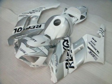 2004-2005 Honda CBR1000RR Motorcycle Fairing - White Silver Black Repsol Canada