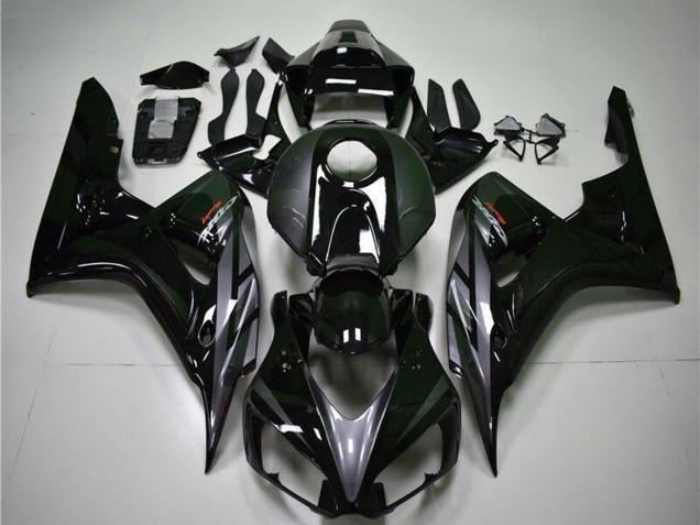 2004-2005 Honda CBR1000RR Motorcycle Fairings - Glossy Black Grey Canada