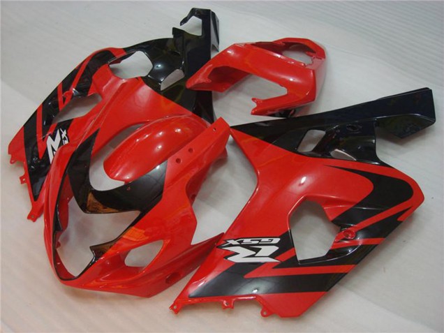 2004-2005 Suzuki GSXR 600/750 Motorcycle Fairings - Red Black Canada