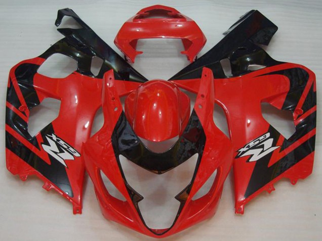 2004-2005 Suzuki GSXR 600/750 Motorcycle Fairings - Red Black Canada