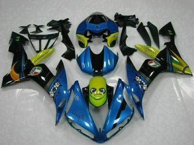 2004-2006 Yamaha YZF R1 Motorcycle Fairings - Blue Yellow Shark Canada
