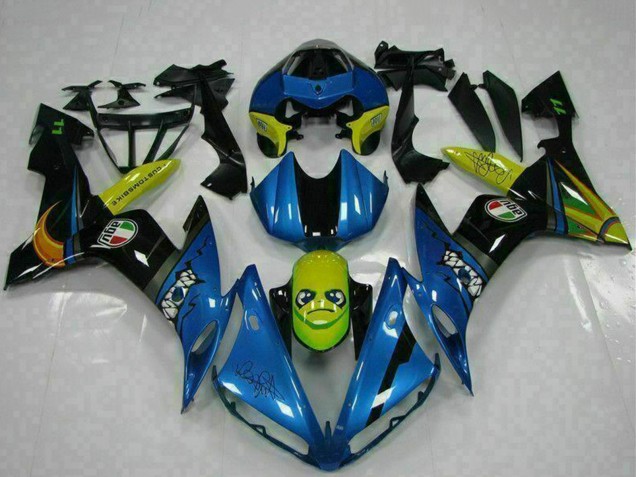 2004-2006 Yamaha YZF R1 Motorcycle Fairings - Blue Yellow Shark Canada