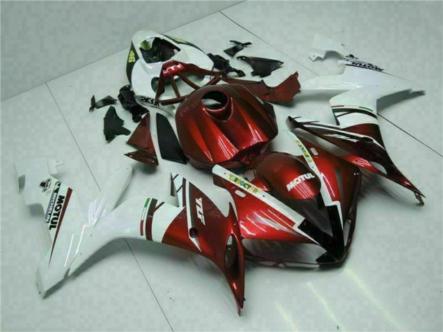 2004-2006 Yamaha YZF R1 Motorcycle Fairings - White Red Yellow Motul 46 Canada