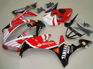 2004-2006 Yamaha YZF R1 Motorcycle Fairings - Red White Black Santander Canada