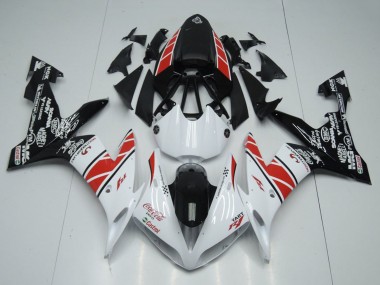 2004-2006 Yamaha YZF R1 Motorcycle Fairings - White Red Black Castrol Canada