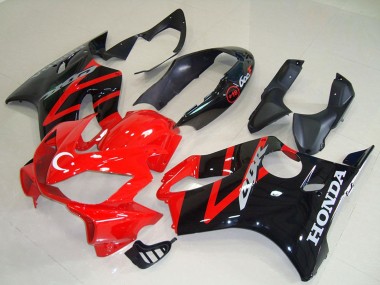 2004-2007 Honda CBR600 F4i Motorcycle Fairing Kits - Red Glossy Black Canada