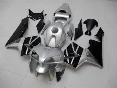 2005-2006 Honda CBR600RR Motorcycle Fairing - Silver Black Canada