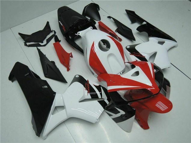 2005-2006 Honda CBR600RR Motorcycle Fairing Kits - White Red Black Canada