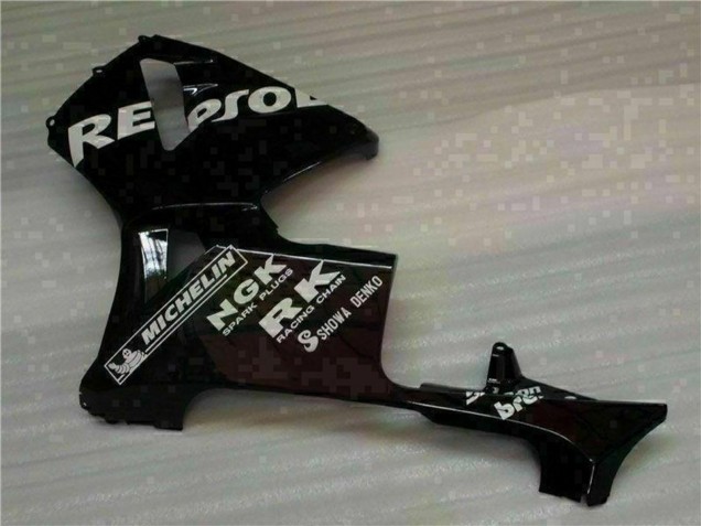 2005-2006 Honda CBR600RR Motorcycle Fairings - Black Repsol Canada