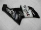 2005-2006 Kawasaki ZX6R Motorcycle Fairings - Glossy Black White West Canada