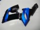 2005-2006 Kawasaki ZX6R Motorcycle Fairing Kits - Blue Glossy Black Canada