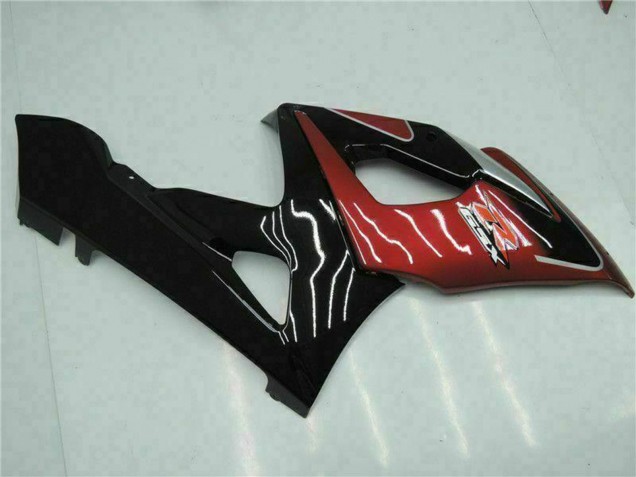 2005-2006 Suzuki GSXR 1000 Motorcycle Fairings - Red Silver Glossy Black Canada