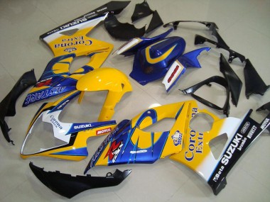 2005-2006 Suzuki GSXR 1000 Motorcycle Fairings - Yellow White Black Corona Canada